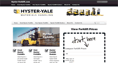Desktop Screenshot of hyster-forklift.com