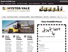 Tablet Screenshot of hyster-forklift.com